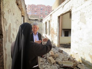 The principal of an Egyptian Catholic school shows CSI's Dr. Eibner how it was destroyed by Muslim radicals.
