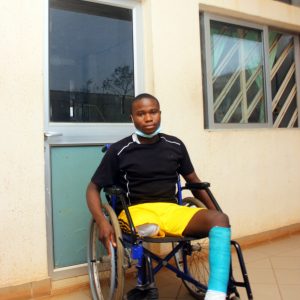 Victor Markus after being released from hospital