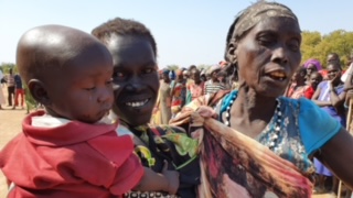 Joyful reunion of a mother and child in South Sudan