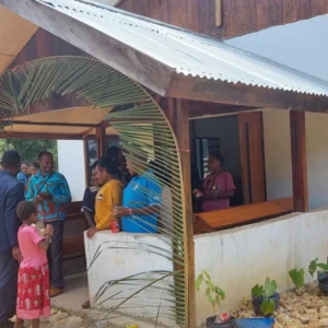 Displaced West Papuan Christians gather for worship. csi